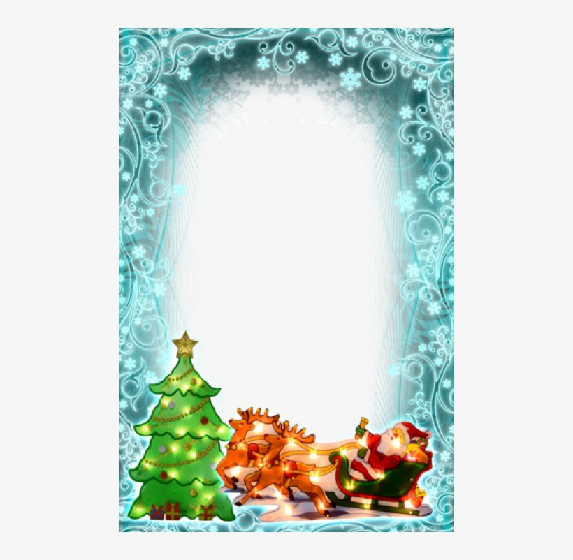 Natal Em Tons De Azul-turquesa - Christmas Decoration Metallic Light Up Sign Santa, transparent png #2385137