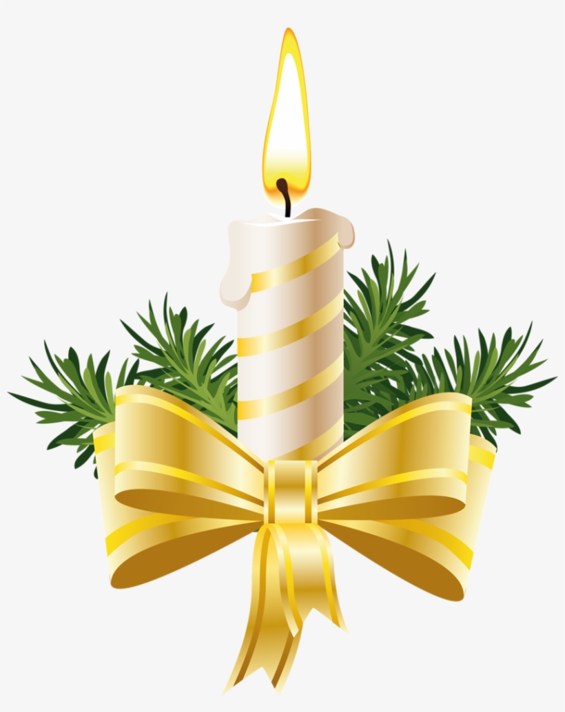 Candle Clipart Candle Lantern - Christmas Candle Png, transparent png #2385366