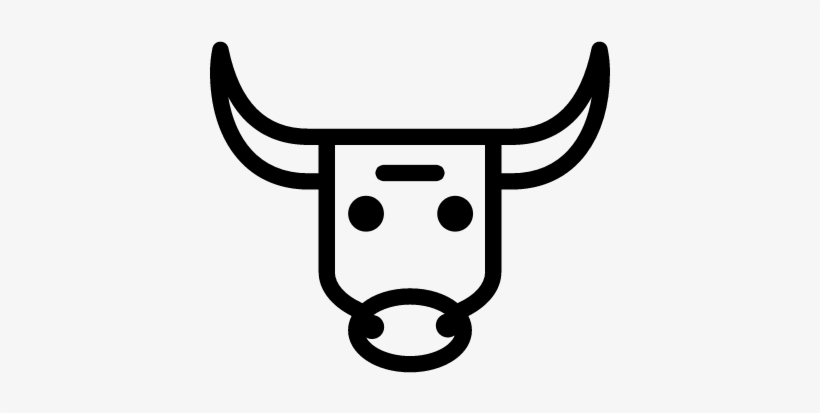 Bull Head Vector - Cabeça De Boi Silhueta, transparent png #2385733