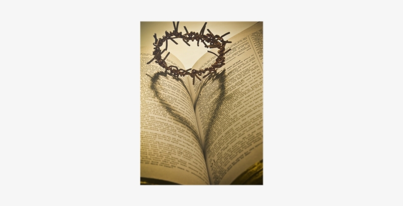 Póster La Santa Biblia Y La Corona De Espinas • Pixers® - Bible Verse For Holy Week, transparent png #2385736