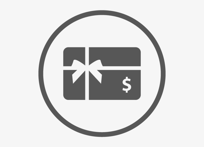 Purchase A Gift Card - Gift Card Circle Icon, transparent png #2386158