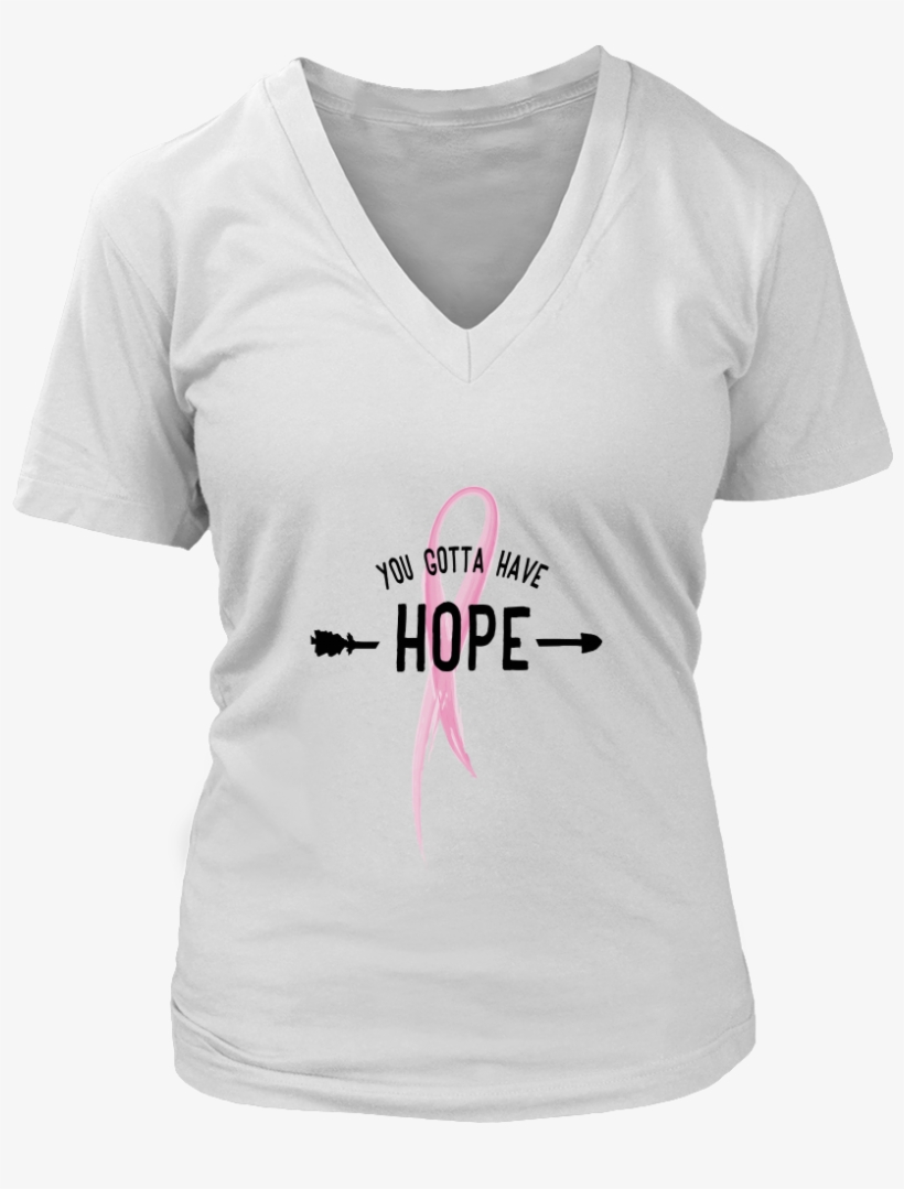 Breast Cancer Awareness - Stand With Rex 2016 (ladies) - District Womens V-neck, transparent png #2386627