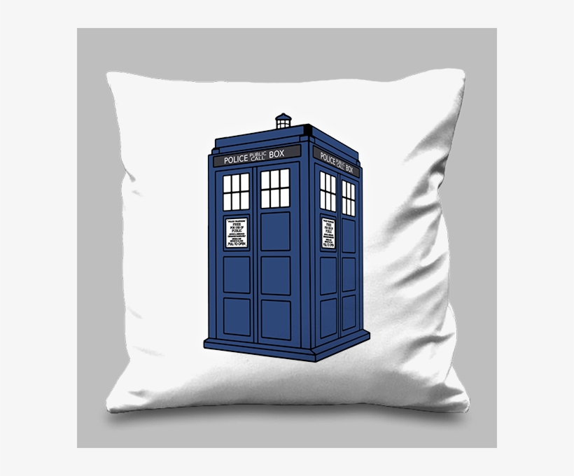 Y84 Ro Tardis Resplandor Cushion - Pillow Template Png, transparent png #2386834