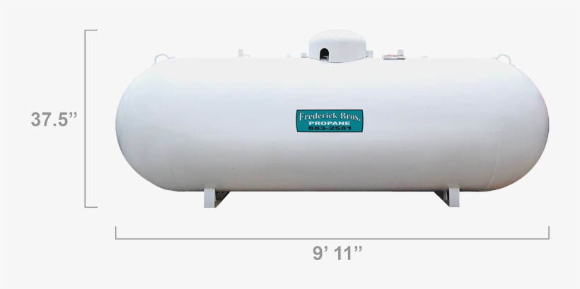 500 Gallon Worthington Propane Tank - Gallon, transparent png #2387212