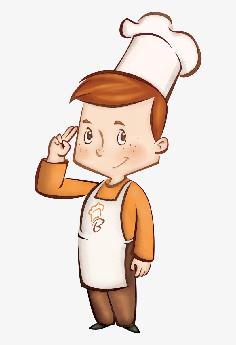 Created A Super Cute Trademarked Character For Baker - Cartoon Baker