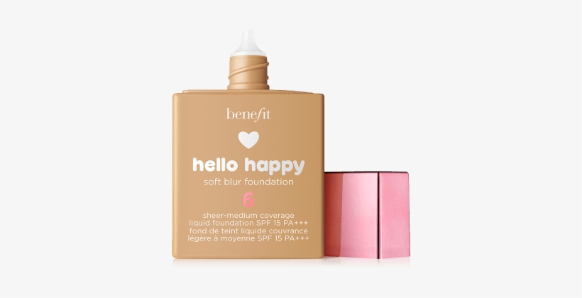 Hello Happy Base De Maquillaje Efecto Piel Suave Y - Benefit Hello Happy Soft Blur Foundation, transparent png #2387648