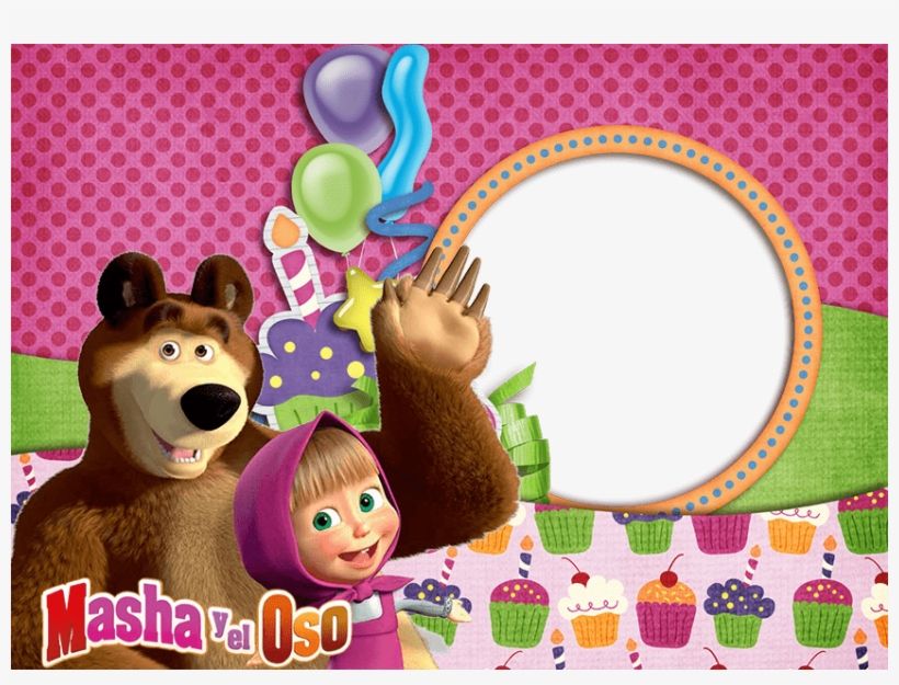 Invitaciones De Masha Y El Oso - Free Transparent PNG Download - PNGkey