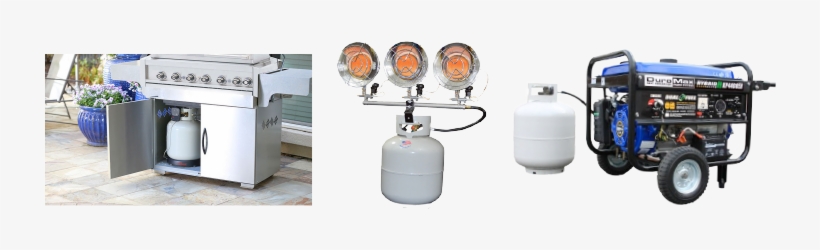 Propane Products - Mr. Heater Mh45t Triple Tank Top Heater, 10000 To 45000, transparent png #2388230