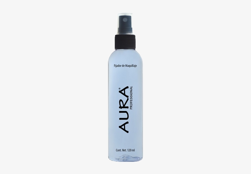Aura Profesional Fijador De Maquillaje - Glass Bottle, transparent png #2388350