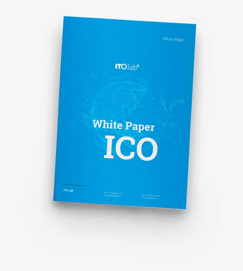 White Paper Белая Книга Ico Itolab - Book Cover, transparent png #2388445