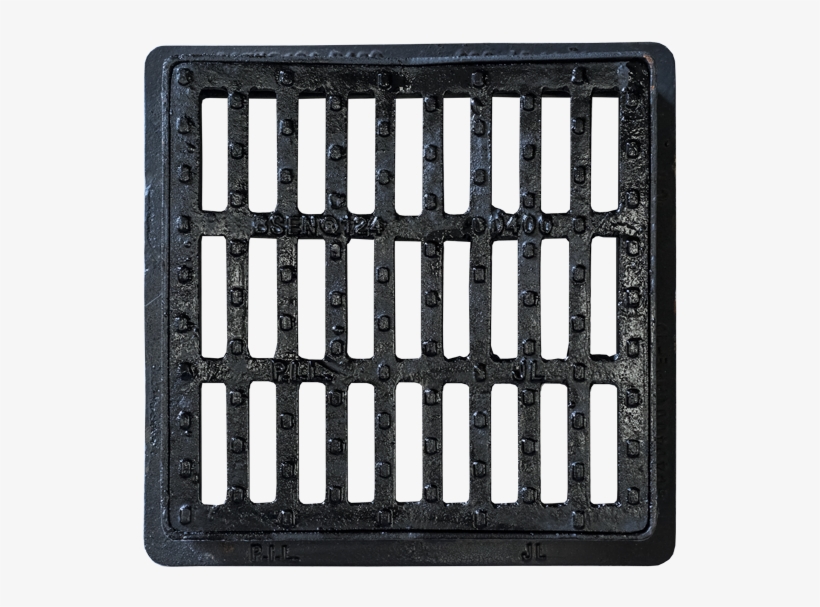 Square Concave Gully Grating With Frame Gc - Grille En Fonte, transparent png #2389396