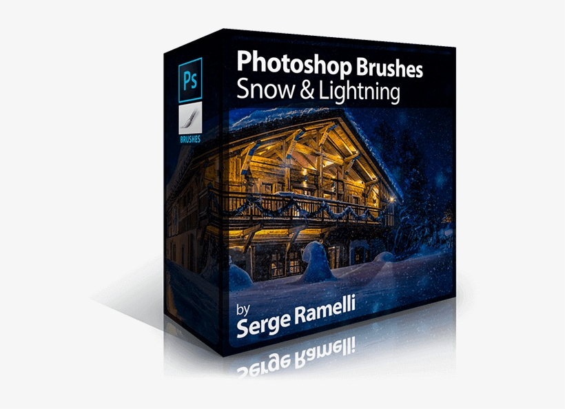 Snow & Lightning - Black And White Artistic Brochure, transparent png #2391035