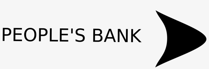 People's Bank Logo Black And Ahite - Transparency, transparent png #2391246