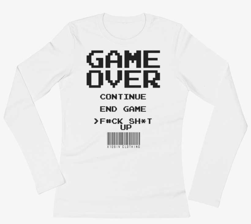 Game Over Women's Long Sleeve T-shirt - Double Jumpers #4, transparent png #2391484