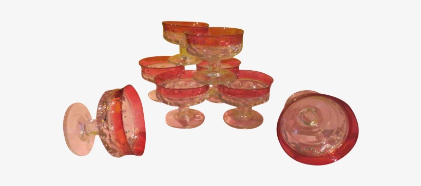 Fit For A King's Crown Thumbprint Footed Sherbet - Wood, transparent png #2391971