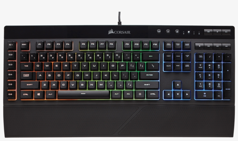 The Best Cheap Keyboard Overall - Corsair K55 Rgb, transparent png #2392021