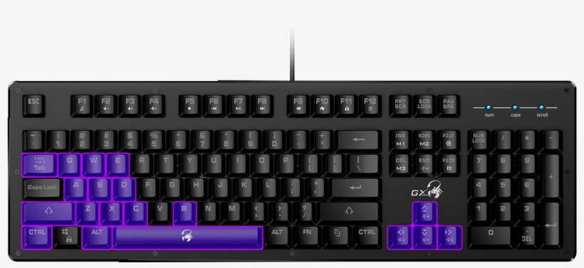 With 19 Anti-ghosting Keys Design, You Can Press Any - Genius Scorpion K10 Keyboard, transparent png #2392266
