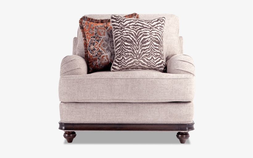 Cora Oversized Chair - Greenhouse Design Fabric B4297 Powder, transparent png #2392269