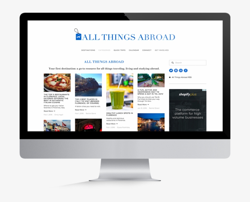 Allthingsabroad7 - Imac Png Transparent Background, transparent png #2393188
