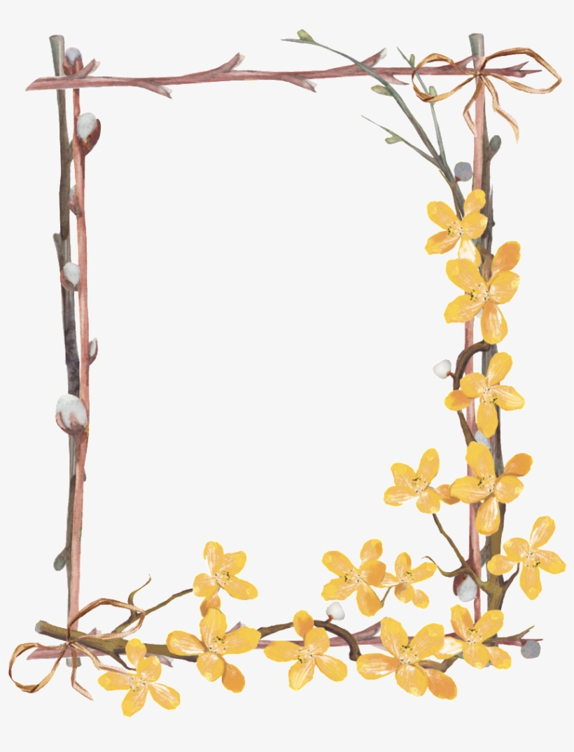 Png De Borda De Pequena Flor - Hd Small Flower Border, transparent png #2393210