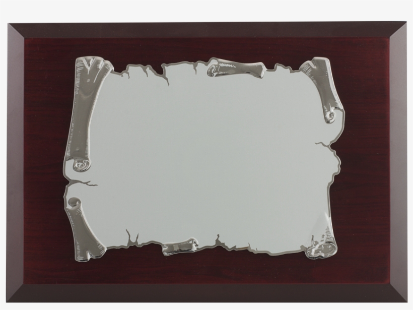 Placa De Homenaje Pergamino Plateado Sublimación Color, transparent png #2393350