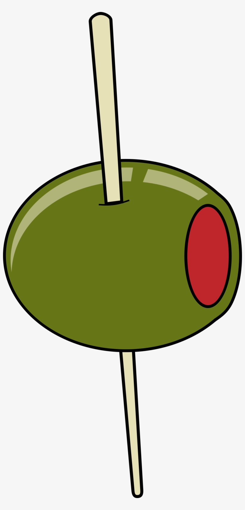 This Free Icons Png Design Of Green Olive On A Toothpick, transparent png #2393462