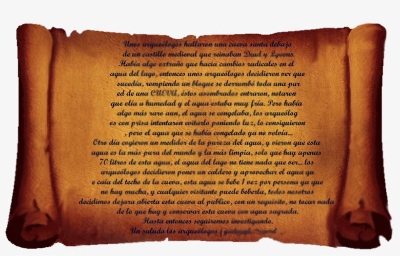 Pergamino En Una Botella , En Una Cueva Que Ni Siquiera - Greatest Salesman Scrolls, transparent png #2393597