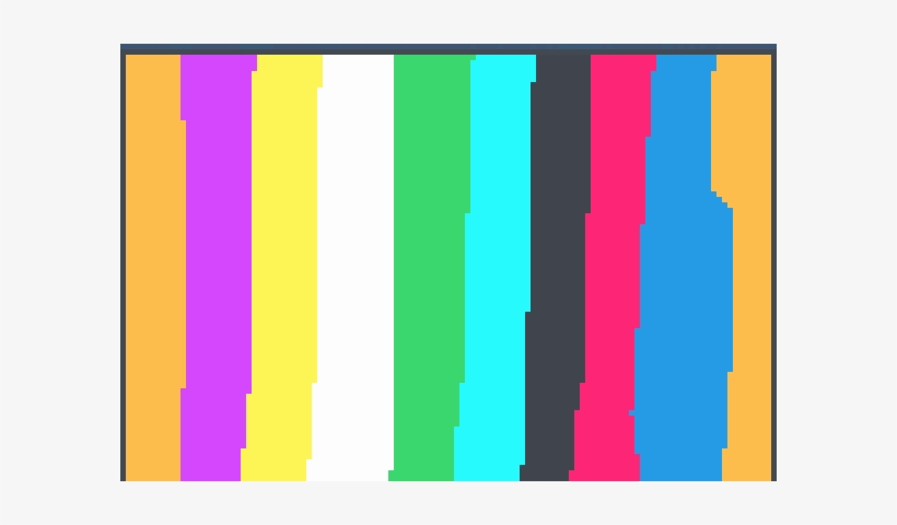 Static Pixel Art - Rainbow Screen Of Death, transparent png #2393918