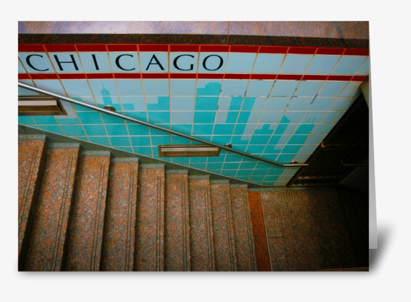 Chicago Subway Station Greeting Card - Chicago, transparent png #2394340