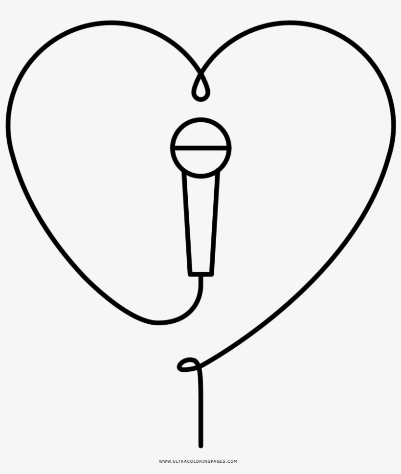 Love Music Coloring Page - Love Music Icon Png, transparent png #2395062