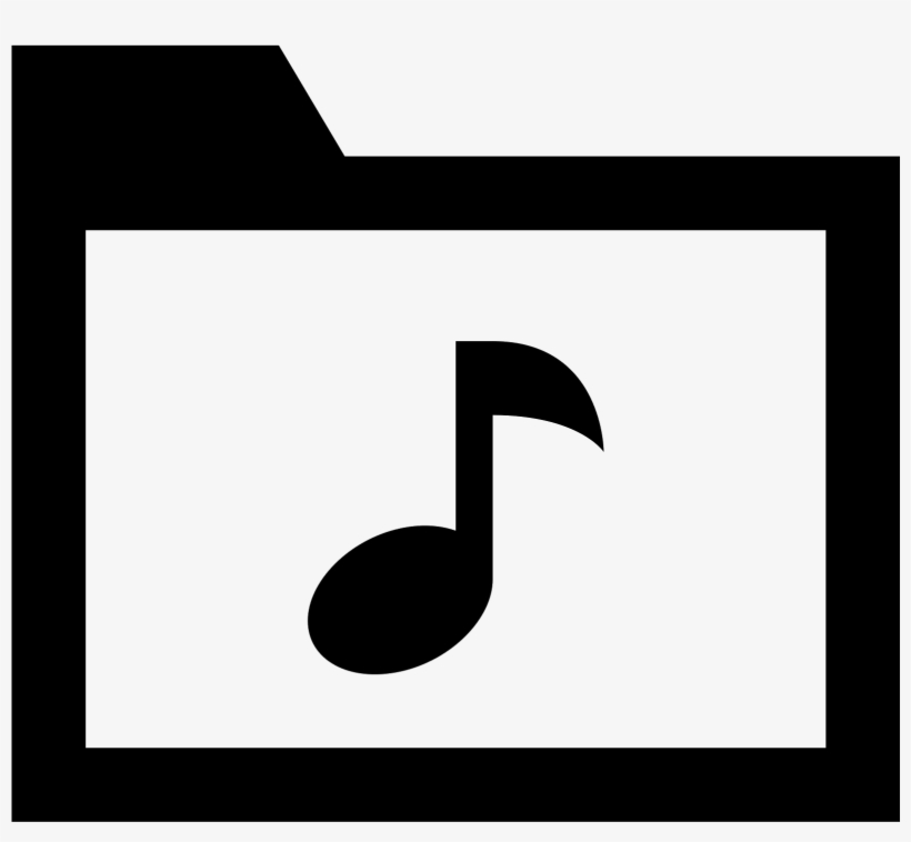 Music Folder Icon - Icon, transparent png #2395343