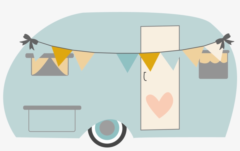 My New Blog Follow Along As I - Vintage Camper Clipart Png, transparent png #2395490