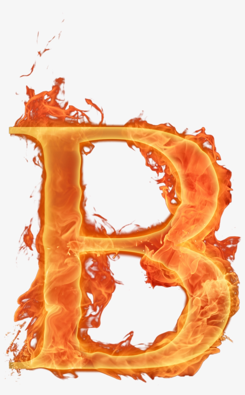 Letras Em Png Efeito Fogo - Letter B Fire Logo Png, transparent png #2395944