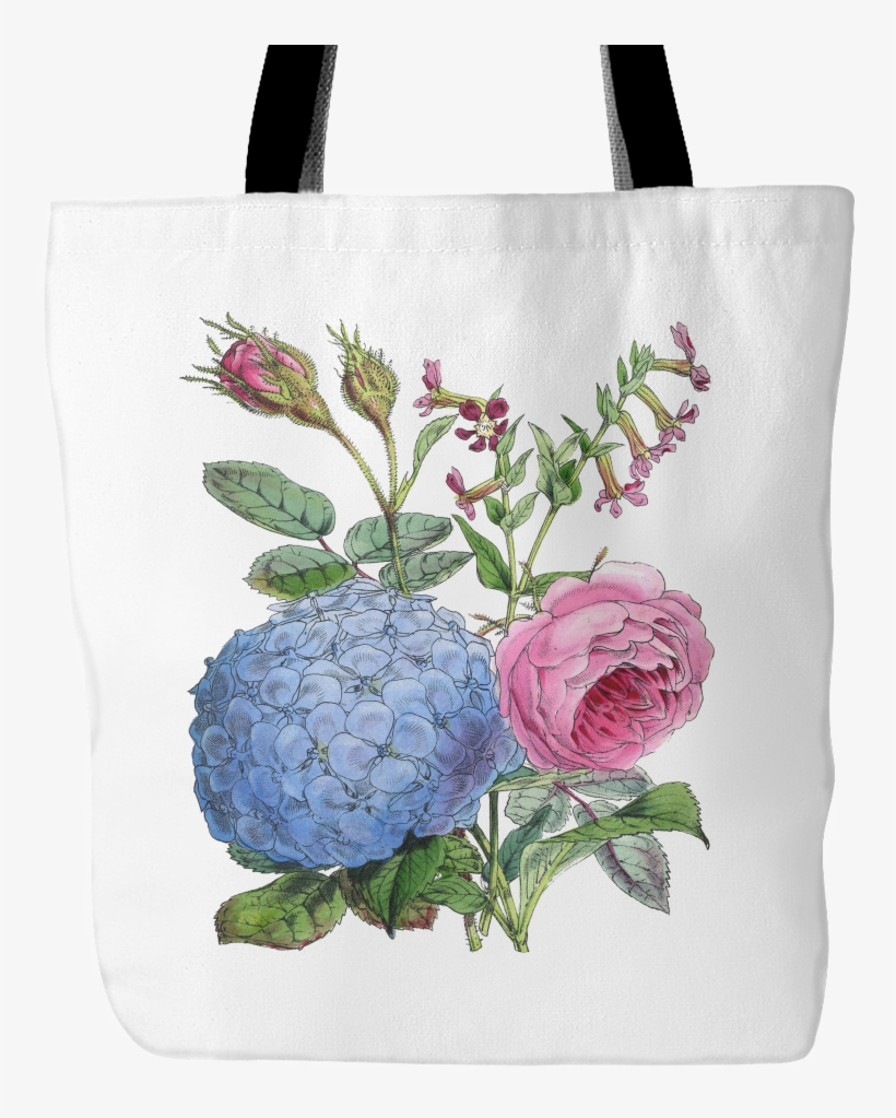 V=1491932317 - 1850's Antique English Floral Rose Bouquet Print, transparent png #2396436