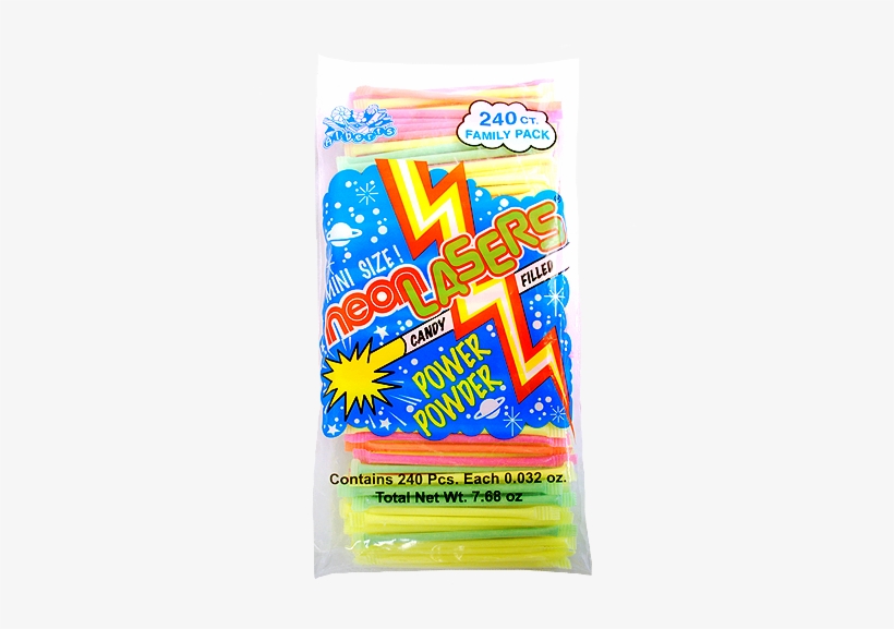 Mini Neon Laser Powder Straws - Neon Laser Straws Case Pack 5, transparent png #2397099