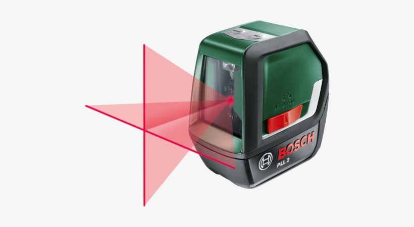 Cross Line Laser Pll - Bosch Pll2 Self-levelling Cross Line Laser Level &, transparent png #2397104