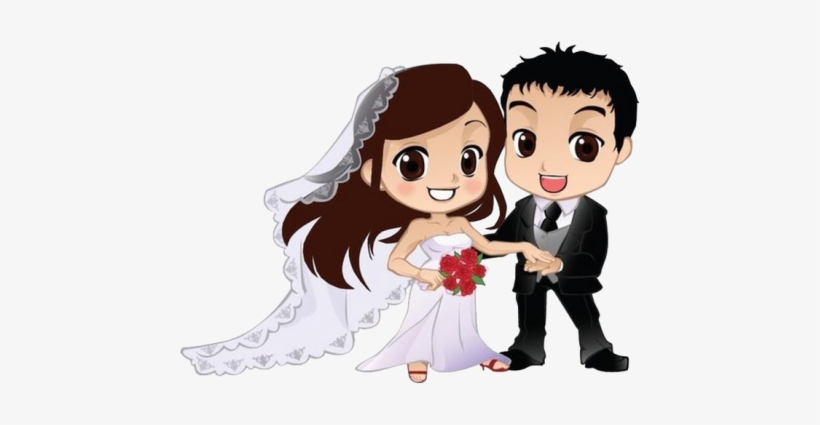 Imagens Png De Noivos Casamento - Noivos Desenho Para Convite, transparent png #2397443