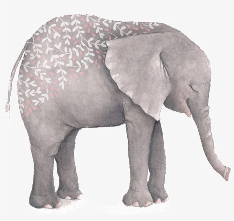 Hand Drawn Elephant Hd Png - Journal Notebook For For Animal Lovers Baby Elephant, transparent png #2397444