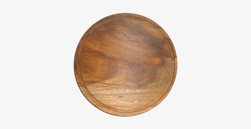 Plato Redondo De Madera - Platos De Madera Redondos, transparent png #2397449