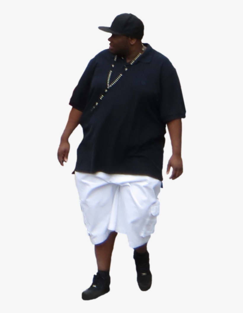 Black Person Png Download - Hombre Gordo Png, transparent png #2397727