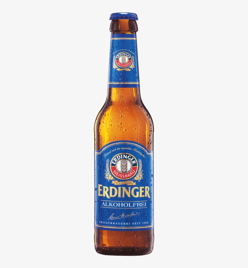 Alkoholfrei Flasche033 - Erdinger Alcohol Free Beer, transparent png #2397754