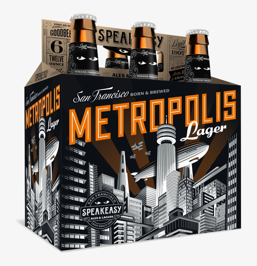 Speakeasy Ales & Lagers Metropolis Lager 12oz - Speakeasy Brewing, transparent png #2397757