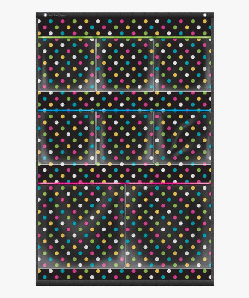 Tcr20782 Chalkboard Brights 8 Pocket Small Storage - Teacher Created Resources 8 Pocket Storage Pocket Chart,, transparent png #2397785