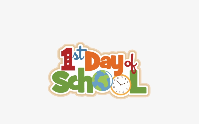 1st Day Of School Scrapbook Title Svg Cutting Files - First Day Of School 2018 2019, transparent png #2398102