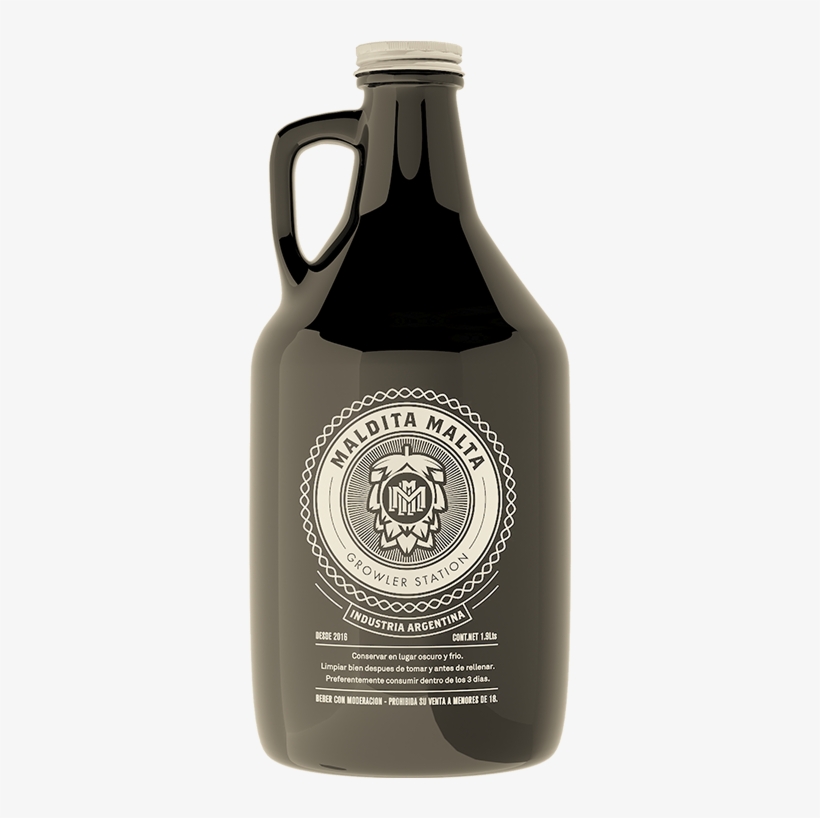 Growler 1 - 9 L - Botellon De Cerveza Artesanal, transparent png #2398275