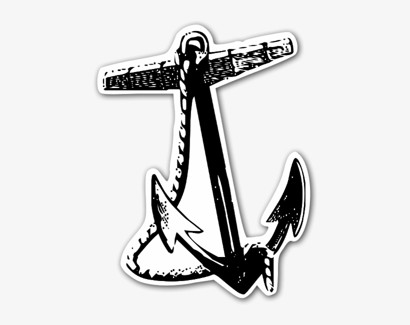 Ancla Marinera Pegatina - Anchor, transparent png #2398587