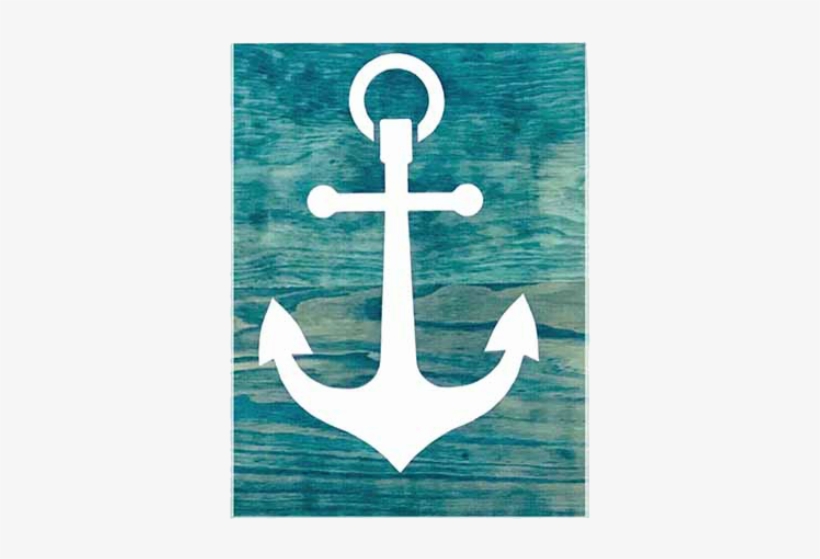 Cuadro Ancla Sobre Madera Iy014 - Cuadro Pájaros, transparent png #2398638