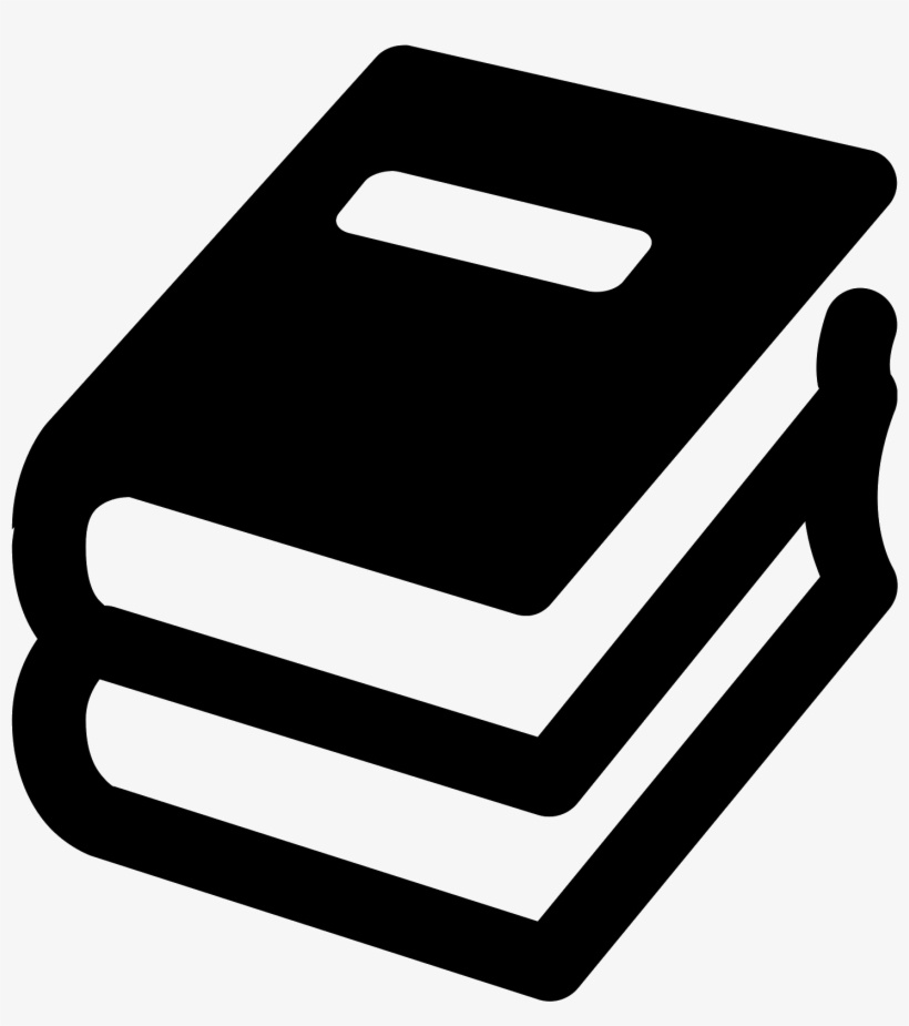 Book Stack Icon Free Clipart Library Library - Book Icon, transparent png #2398842