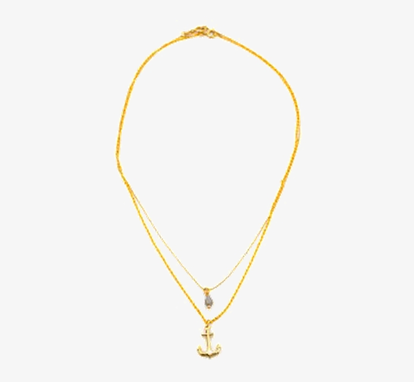 Cadenas Ancla Gota Cristal - Cadena De Oro Para Mujer Png, transparent png #2398864