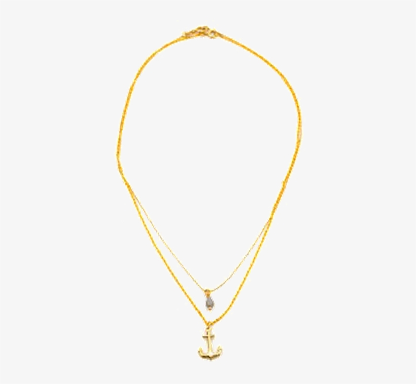 Cadenas Ancla Gota Cristal - Cadena De Oro Para Mujer Png, transparent png #2398864
